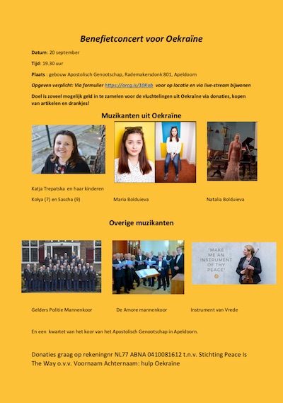 Benefietconcert voor Oekraïne