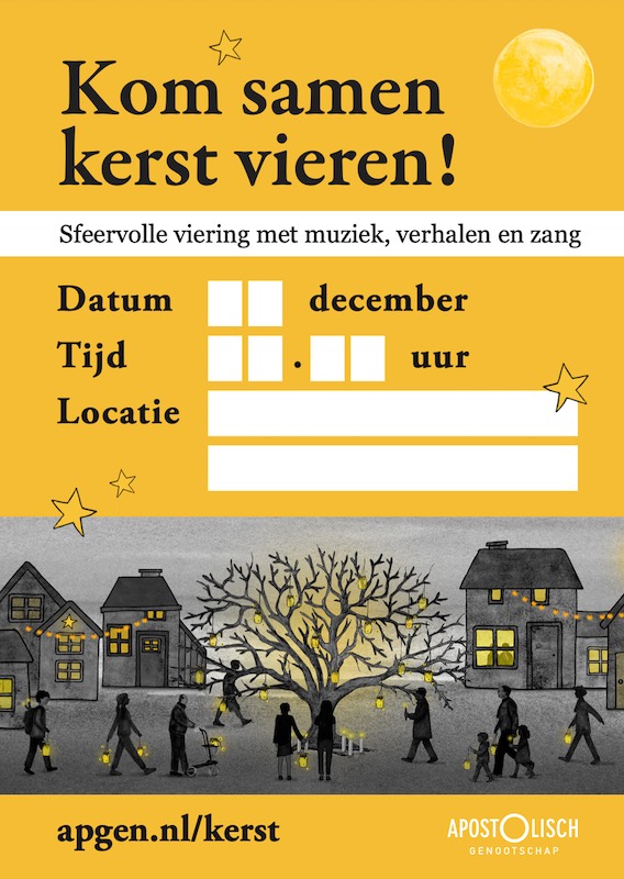 Voorbeeld poster kerstwijding 2025